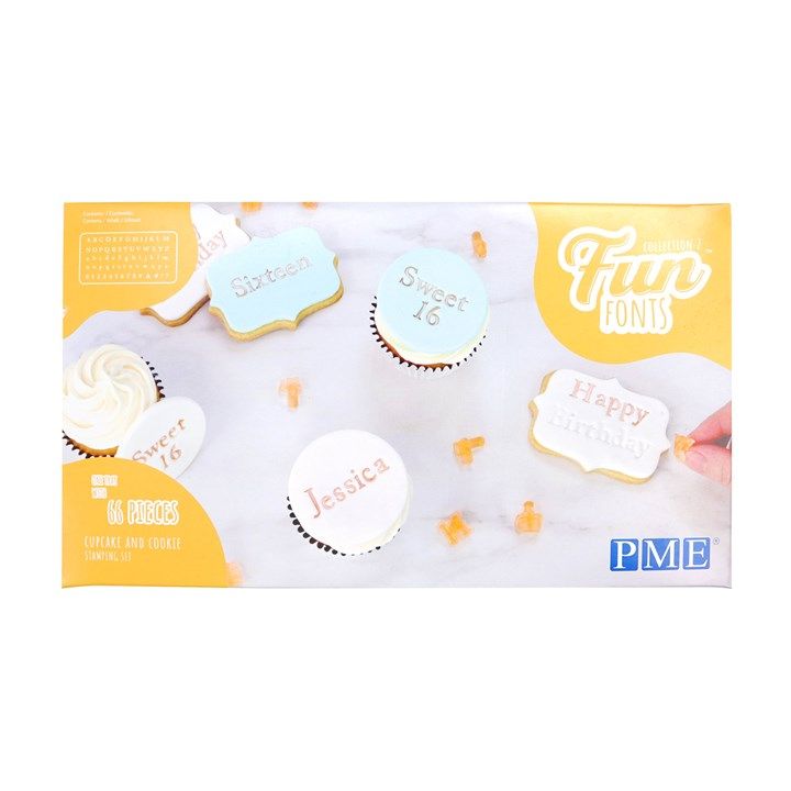 Abeceda - razítka na cookies a cupcakes kolekce 2 FF57 PME
